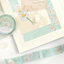 Washi tape con dorado - Blossom Mint