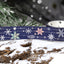 Washi tape con metalizado - Copos de nieve
