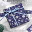 Washi tape con metalizado - Copos de nieve