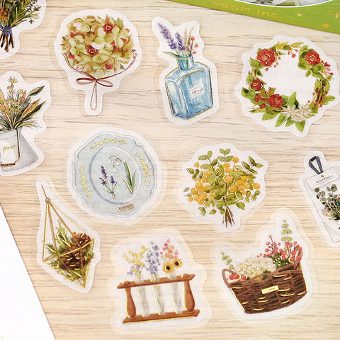 Pegatinas washi - Ramos de flores