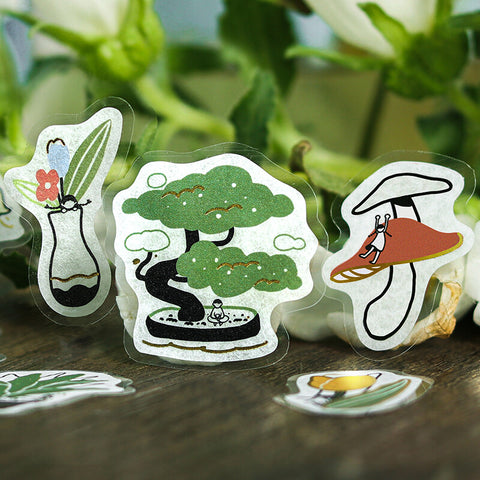 Pegatinas washi - Kobito no kuni - Botanic