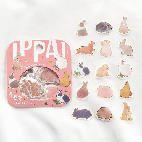 Pegatinas washi - ippai - Conejos