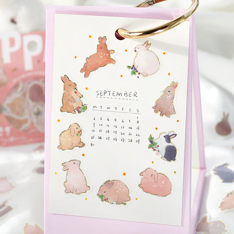 Pegatinas washi - ippai - Conejos