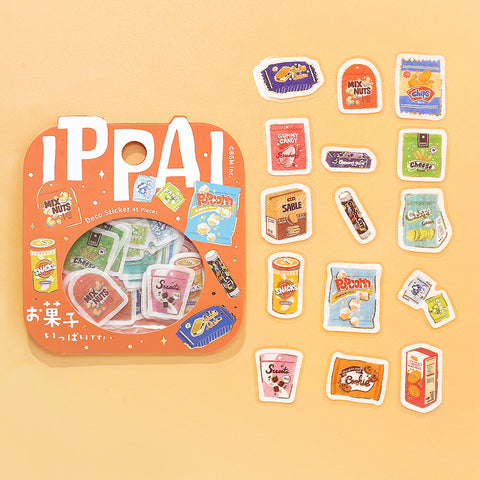 Pegatinas washi - ippai - Snacks