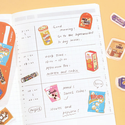 Pegatinas washi - ippai - Snacks