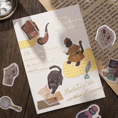 Pegatinas washi - Agencia de detectives
