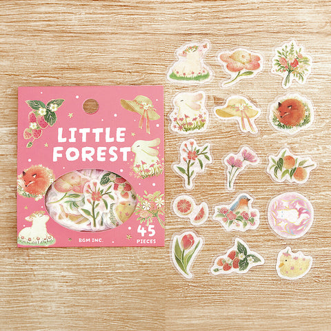 Pegatinas washi - Little Forest - Rosa