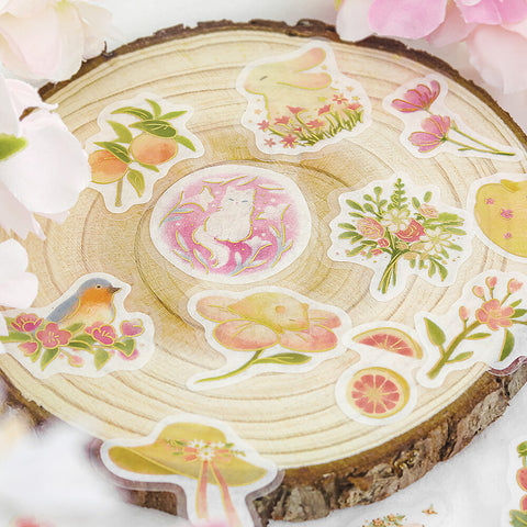 Pegatinas washi - Little Forest - Rosa