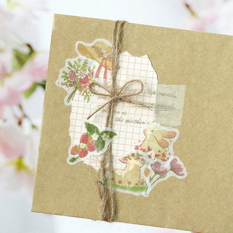 Pegatinas washi - Little Forest - Rosa