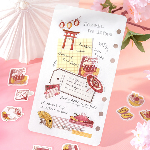 Pegatinas washi - Journey - Japón