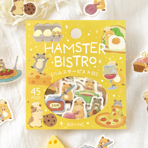 Pegatinas washi - Hamster Bistro