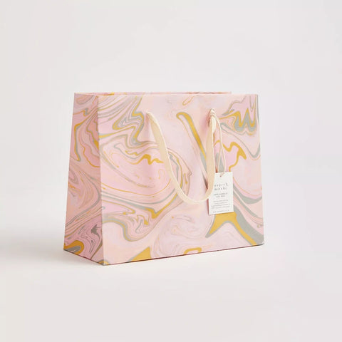 Bolsa de regalo - Papel artesanal marmolado