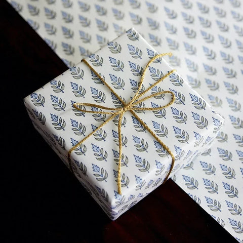 Papel regalo algodón 50x70cm - Buti Azul