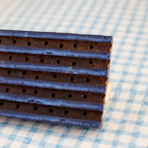 Papel regalo algodón 50x70cm - Cuadros azul y rosa