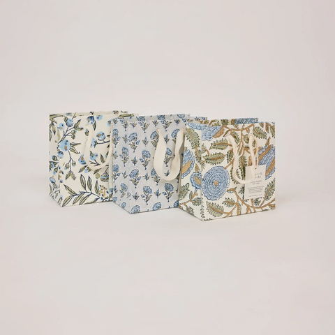 Bolsa de regalo pequeña - Papel artesanal Blue Stone Refresh