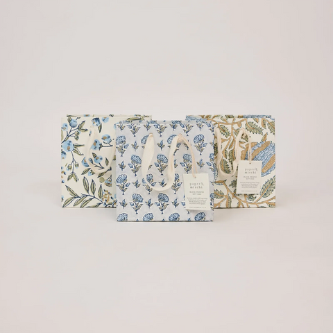 Bolsa de regalo pequeña - Papel artesanal Blue Stone Refresh
