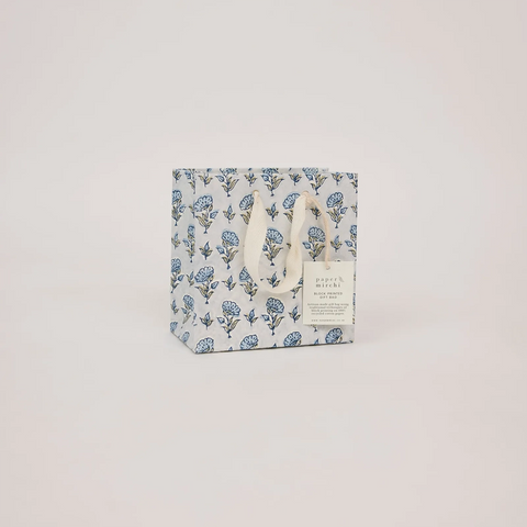 Bolsa de regalo pequeña - Papel artesanal Blue Stone Refresh