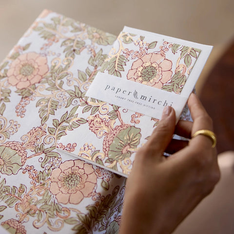 Tarjeta artesanal - Wild Rose Terracota