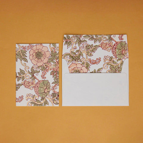 Tarjeta artesanal - Wild Rose Terracota