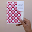Tarjeta artesanal - Cuadrícula corazones