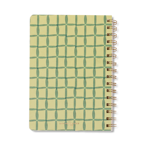 Cuadernos A5 Tulip Verde - Página rayada y calendario perpetuo