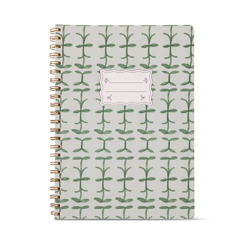 Cuadernos A4 Tulip Verde - Página rayada y calendario perpetuo