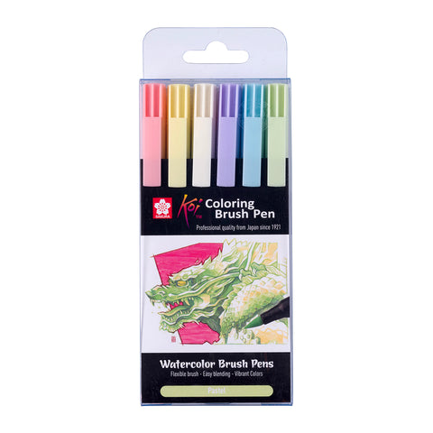 Koi Color Brush Pastel - 6 colores