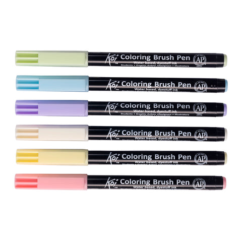 Koi Color Brush Pastel - 6 colores