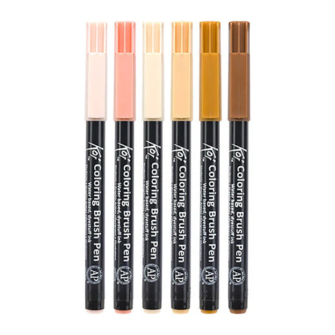 Koi Color Brush Retrato - 6 colores