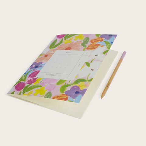Agenda Mensual sin fechas Season Paper - Jardin