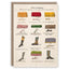 Tarjeta vintage - Formas de pies