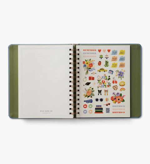 Agenda 2026-2027 Rifle Paper Co - 17 meses - 21x17,5cm Paisley