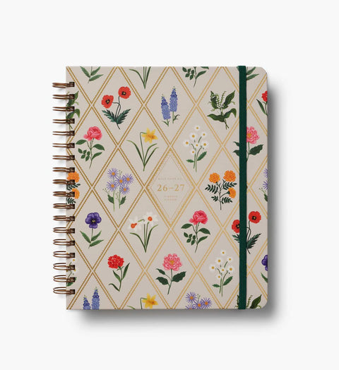 Agenda 2026-2027 Rifle Paper Co - 17 meses - 21x25cm Garden Study