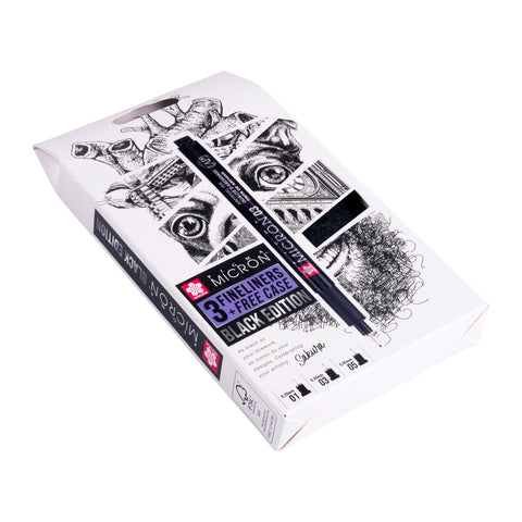 Sakura Pigma Micron Black Edition 3 grosores
