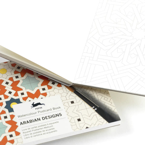 Postales para colorear - Arabian Design