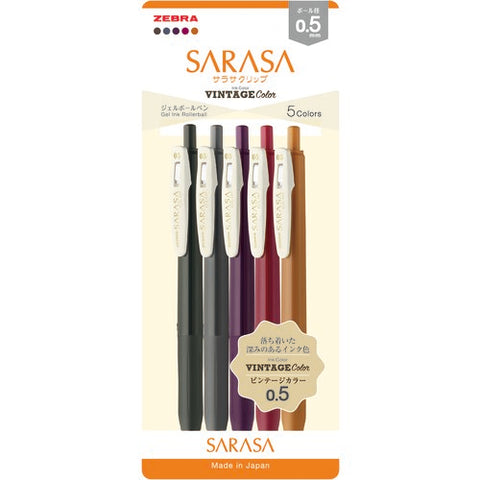 Bolígrafos Sarasa Vintage II Packaging Japón