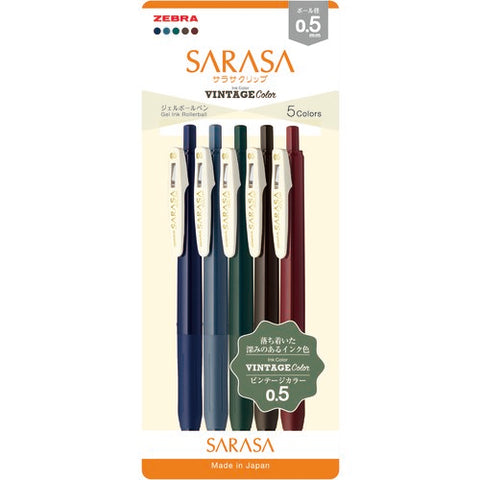 Bolígrafos Sarasa Vintage I Packaging Japón