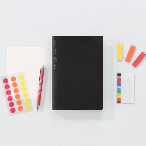 Cuaderno 365 Days Stalogy Liso + Funda Negro