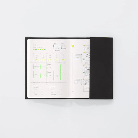 Cuaderno 365 Days Stalogy Liso + Funda Negro