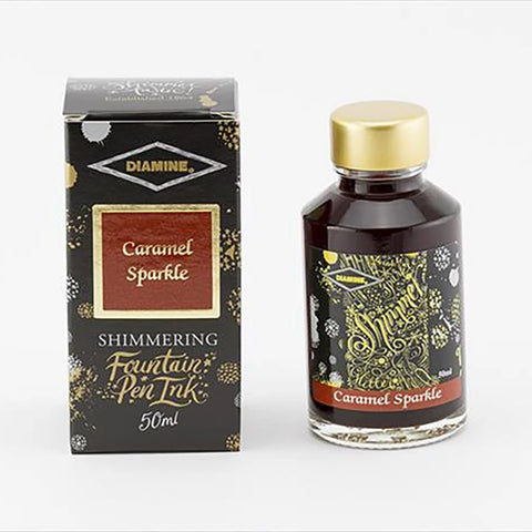 Tinta estilográfica Diamine Shimmering - Caramel Sparkle