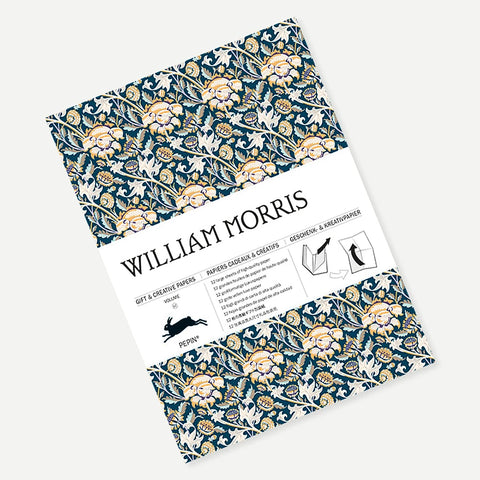Libro con 12 papeles de regalo - William Morris