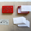 150 Tarjetas para muestras de tintas - Caja roja
