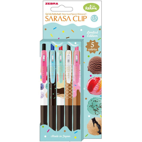 Bolígrafos Sarasa Gel 0,5 - Pack Ice Cream