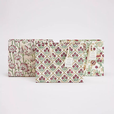 Bolsa de regalo mediana - Papel artesanal Cherry