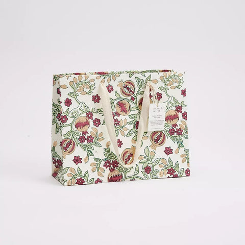 Bolsa de regalo mediana - Papel artesanal Cherry