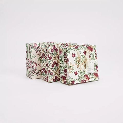 Bolsa de regalo pequeña - Papel artesanal Cherry