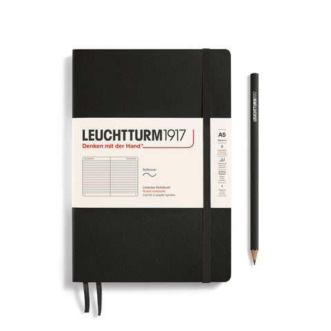 Leuchtturm1917 Libreta A5 Tapa blanda Negro