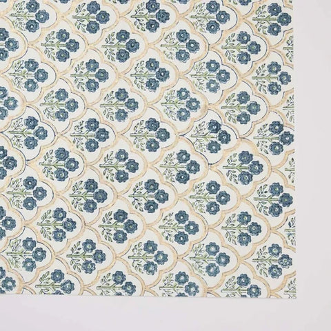 Papel regalo algodón 50x70cm - Trellis Indigo