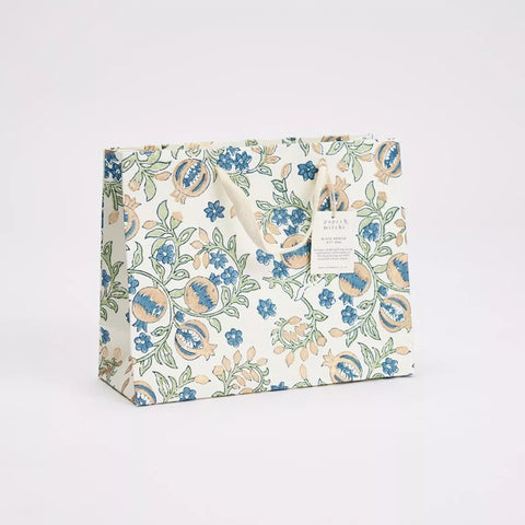 Bolsa de regalo mediana - Papel artesanal Indigo