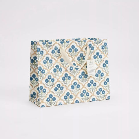 Bolsa de regalo mediana - Papel artesanal Indigo